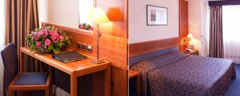 Chambres standard 2 personnes à partir de (prix par personne en demi-pension par nuit) Chambres standard 2 personnes à partir de (prix par personne en demi-pension par nuit)