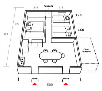 Tente 5 places Grand Confort