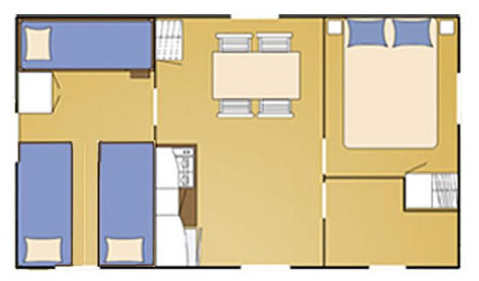 Mobil-home 2/5 personnes +25,20 m²